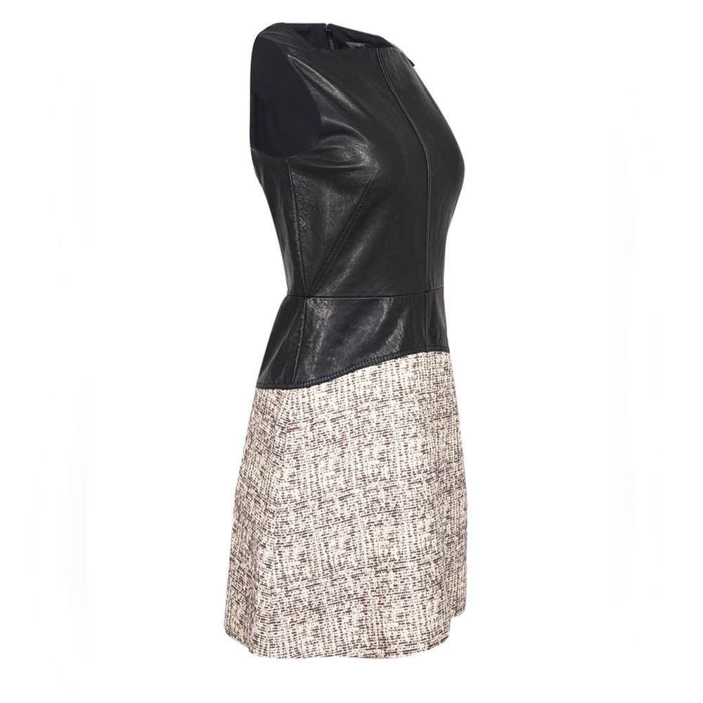 Proenza Schouler - Black Leather A-Line Dress